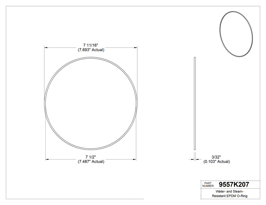Technical drawing - 9557K207